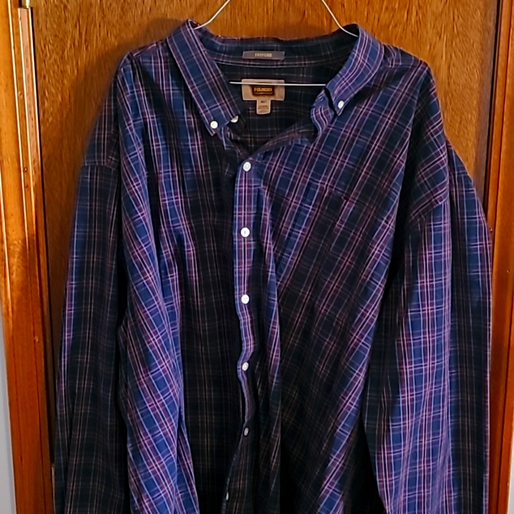 Men's 4XLT Long Sleeve Button Down